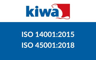 UNI EN ISO 45001:2018 and UNI EN ISO 14001:2015 certifications