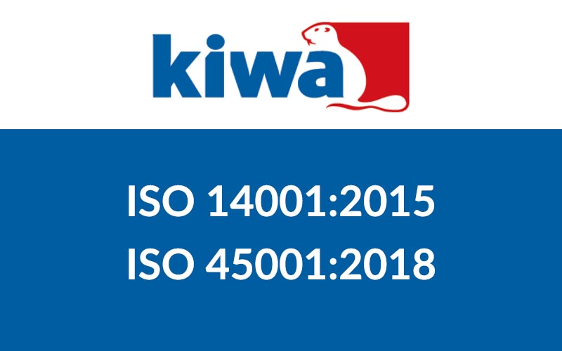 Certificazioni UNI EN ISO 45001:2018 e UNI EN ISO 14001:2015